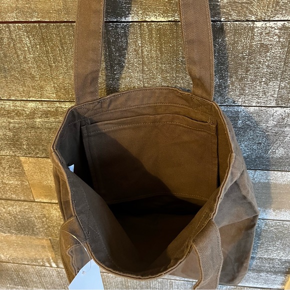 Brandy Melville light brown tote bag - Picture 3 of 4